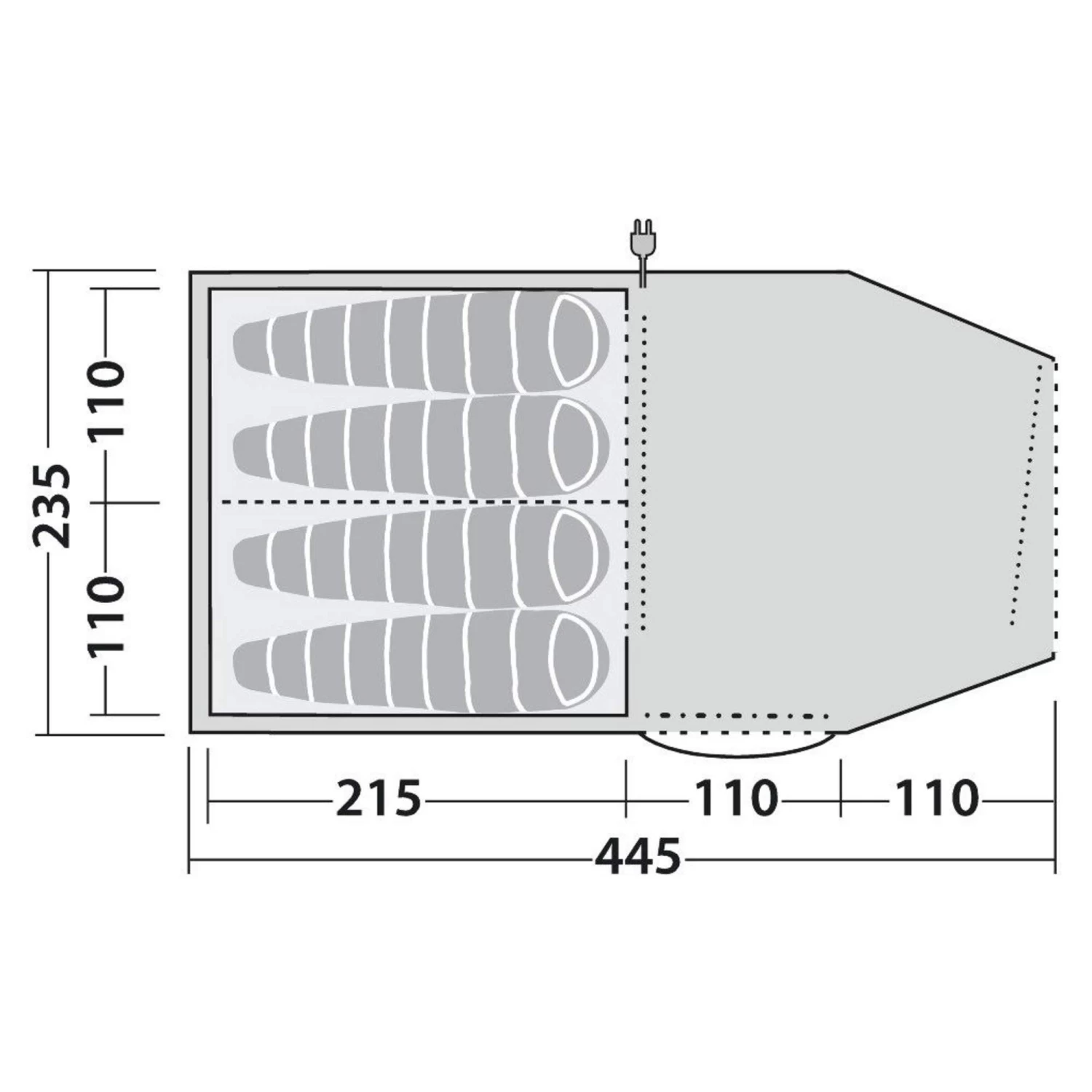 Robens DOUBLE DREAMER 4 - Tunnelzelt – Bild 4